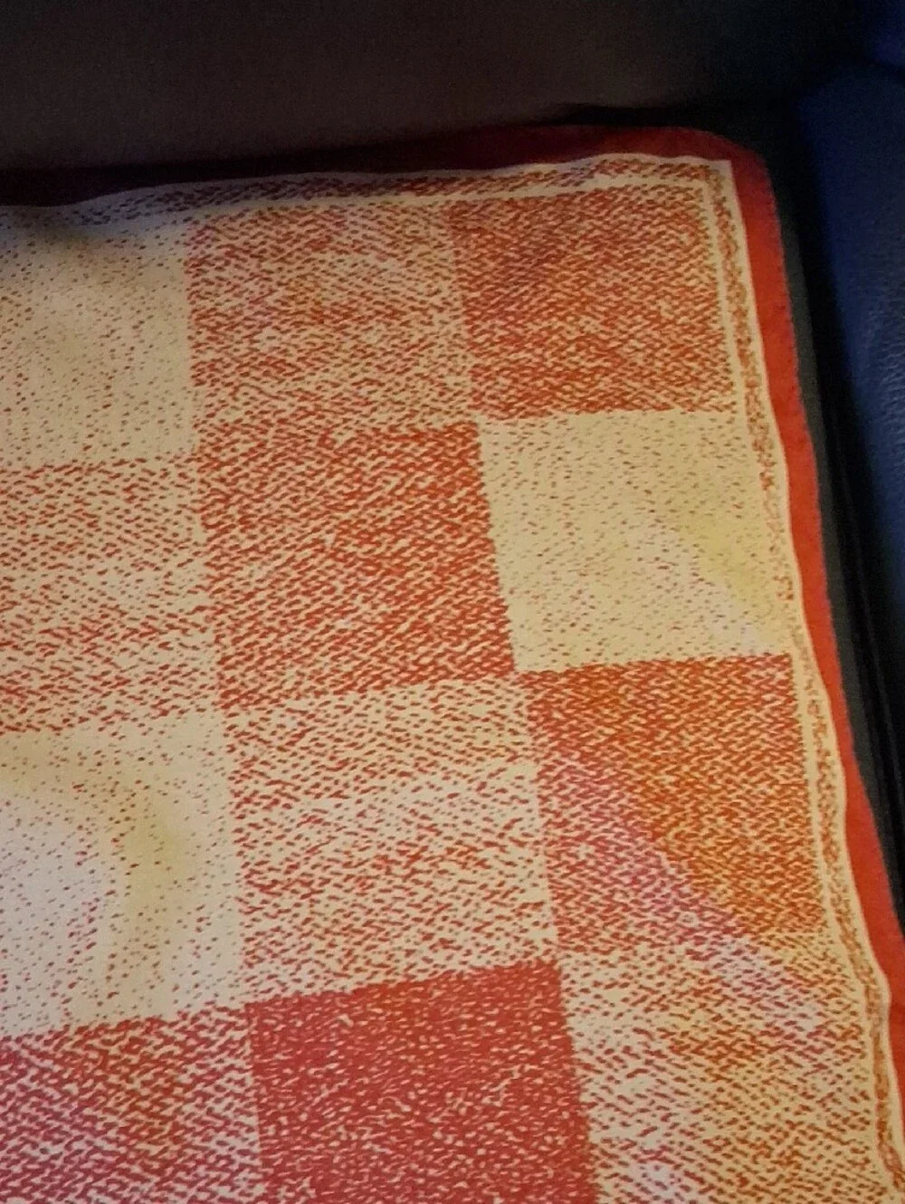 Vintage Vera Red and Tan Scarf